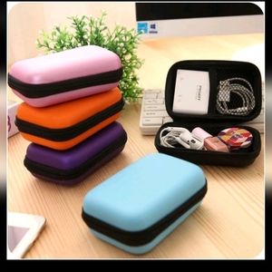1pc Data Cable & Earphone Storage Pouch, Coin & Key Organizer Bag random pick